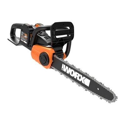 Worx WG384 14" - 40V (2x20) Chainsaw, with Brushless Motor, Tool-Free Chain-Tensioning, Chain Brake