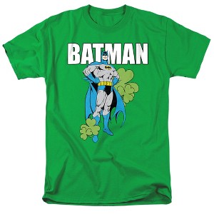 Batman Batman Shamrock Character Adult T-Shirt Kelly Green - 1 of 4