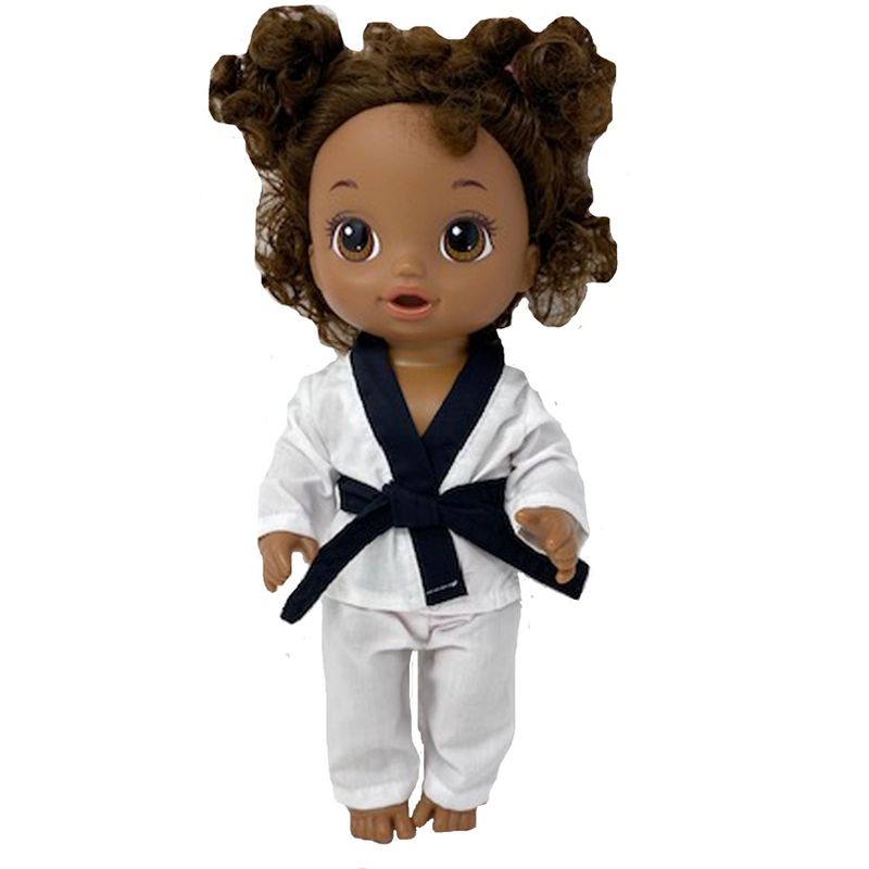 Doll Clothes Superstore Karate Outfit For Some Baby Alive And Little Baby Dolls, 4 of 6