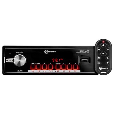 TARAMPS 100W X 4 BT REMOTE SINGLE DIN U AMPLAYER400