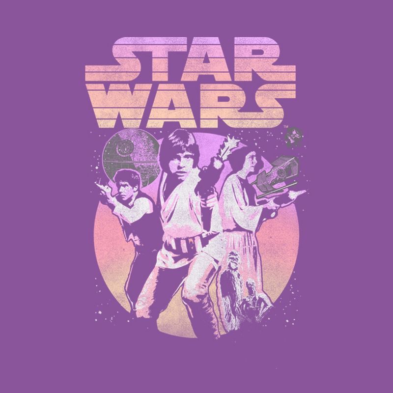 Girl's Star Wars Classic Trio Scene T-Shirt, 2 of 5