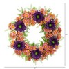 Nearly Natural 21” Mixed Daisy Artificial Wreath - 2 of 2