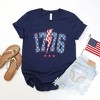 Simply Sage Market Women's 1776 Stars Lightning Bolt Short Sleeve Graphic Tee - 3 of 3