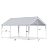 EROMMY Carports 12X20 Heavy Duty(Sidewalls Only) - 2 of 4