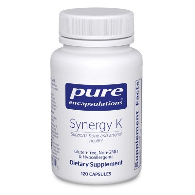Pure Encapsulations Synergy K - With Vitamin K1, K2 & D3 - Includes Cholecalciferol - Gluten Free & Non-GMO