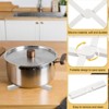 Unique Bargains Foldable Heat Resistant Non-Slip Silicone Trivet Mat for Pots Coasters - 3 of 4