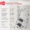 Hailo 2-Tread Household Step Stool with 11.8" Wide Steel Step, Sturdy Aluminum Rails, and 330 lbs Capacity for Wide Range of Household Tasks, Silver - 4 of 4