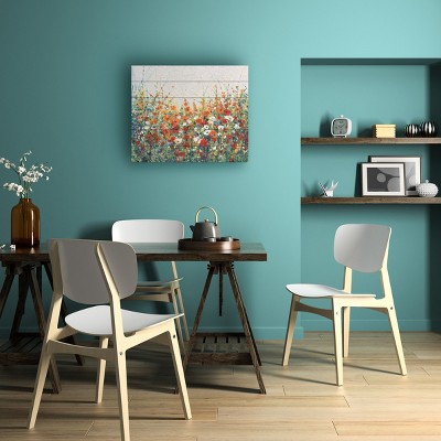 Garden in Bloom I Colorful Floral Canvas Art