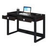 HomeStock Newport 2-Drawer Desk with Charging Station, Espresso/Black - 4 of 4