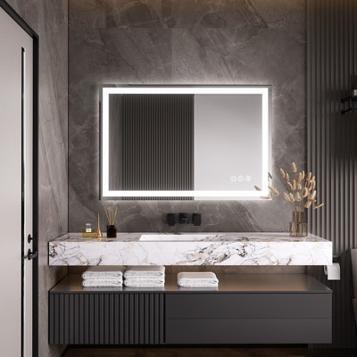 Tempered Glass Bathroom Mirror