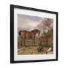 Stupell Industries Wild Dogs & Horses Traditional Framed Print Under Glass Art - 2 of 4