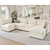 AMERLIFE Oversized Modular Sectional Sofa with 32" Deep Seat, 6-Piece Convertible U/L/S Couch - 2 of 4