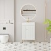 Dexmallle Modern Luxury 21.6"Open-shelving Bathroom Vanity with Ceramic Sink - 2 of 4