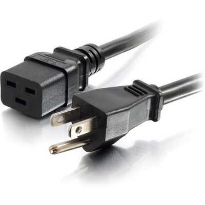 C2G 10ft 14AWG 125 Volt Power Cord (NEMA 5-15P to IEC320 C19) - For PDU, Server - 14 Gauge - 125 V AC - Black - 10 ft Cord Length