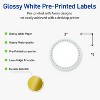 Avery Labels, 2" Diameter, Glossy White, Blue Border w/ Gold Dots, 120ct - 2 of 4