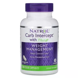 Natrol Carb Intercept with Phase 2 Carb Controller, 1,000 mg, 120 Veggie Capsules