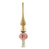 Tree Topper Finial 10.0 Inch Pink Floral Tree Topper Easter Christmas Tree Toppers - 2 of 3
