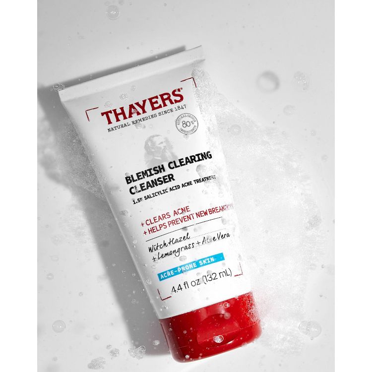 Thayers Natural Remedies Acne Clearing Cleanser with Salicylic Acid - 4.4 fl oz, 2 of 9