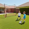 2 in-1 Soccer Rebounder Net, 6ft x4.6ft Small&6ft x1.4ft Bounce Back Net for Team Volley Passing Solo Training,Includes Carry Bag and 4 Ground Spikes - 2 of 4