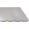 O'Creme Scalloped Non-Corrugated Silver-Top Cake Board 3/32-Inch Thick (9-7/8" x 9-7/8") Pack of 100 - 3 of 3