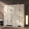 FUFU&GAGA Multifunctional Modular Storage Cabinet Bookcase Display Cabinet with Adjustable Shelving, Drawers & Safety Features - 2 of 4