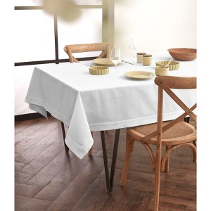 Solino Home Cotton and Linen Plain Tablecloth | Dru - 1 of 4