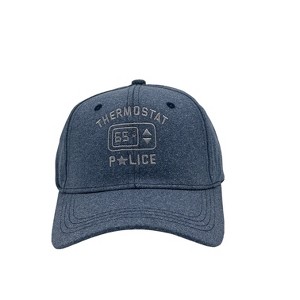 Thermostat Police Hat Funny Fathers Day Gift Novelty Cap - Crazy Dog - 1 of 4