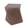 NicBex Minimalist Concrete End Table, Outdoor Accent Side Table, LightWeight Weather-Resistant Balcony Stool for Yard Patio Garden - 4 of 4