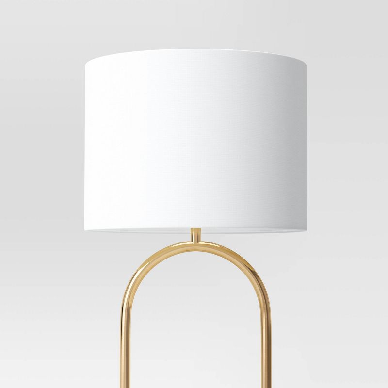 Ring Base Floor Lamp Brass - Threshold™, 4 of 7