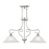 Livex Lighting Coronado 2 - Light Island Pendant Light in  Brushed Nickel - 3 of 4