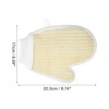Unique Bargains Bathroom Jute Shower Gloves 8.74"x6.69" White 1 Pc - 4 of 4
