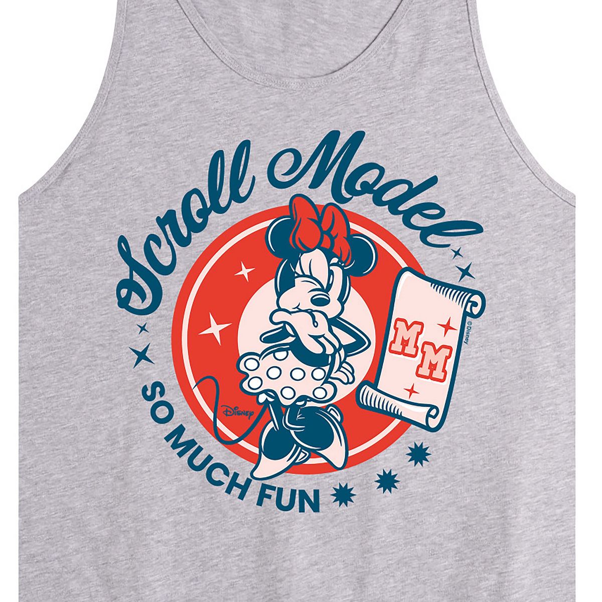 Men's - Disney - Minnie Scroll Model Graphic Tank Top - thumbnail 2