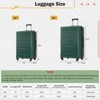 FonTOI 20inch&24inch Luggage Set with Bags, Expandable Luggages with Spinner Wheels, Green, 10.4"*15.5"*22.5" - 3 of 4