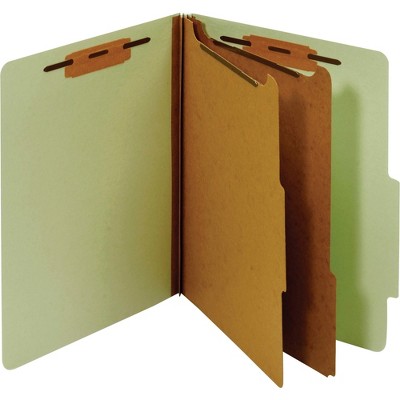 Pendaflex Classification Folder 2 Partitions Letter Green PU61GRE