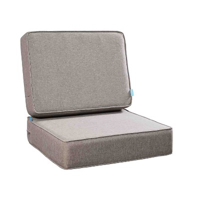 ARTPLAN Deep Seat Outdoor Cushion,Set 24"x24"x6" ,18x24" Bench Outdoor Chair Cushions, for Patio Furniture Square