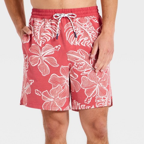Мужские брюки Goodfellow & Co x Reyn Spooner Men's 7" Swim Trunks - Goodfellow & Co™ x Reyn Spooner Red M