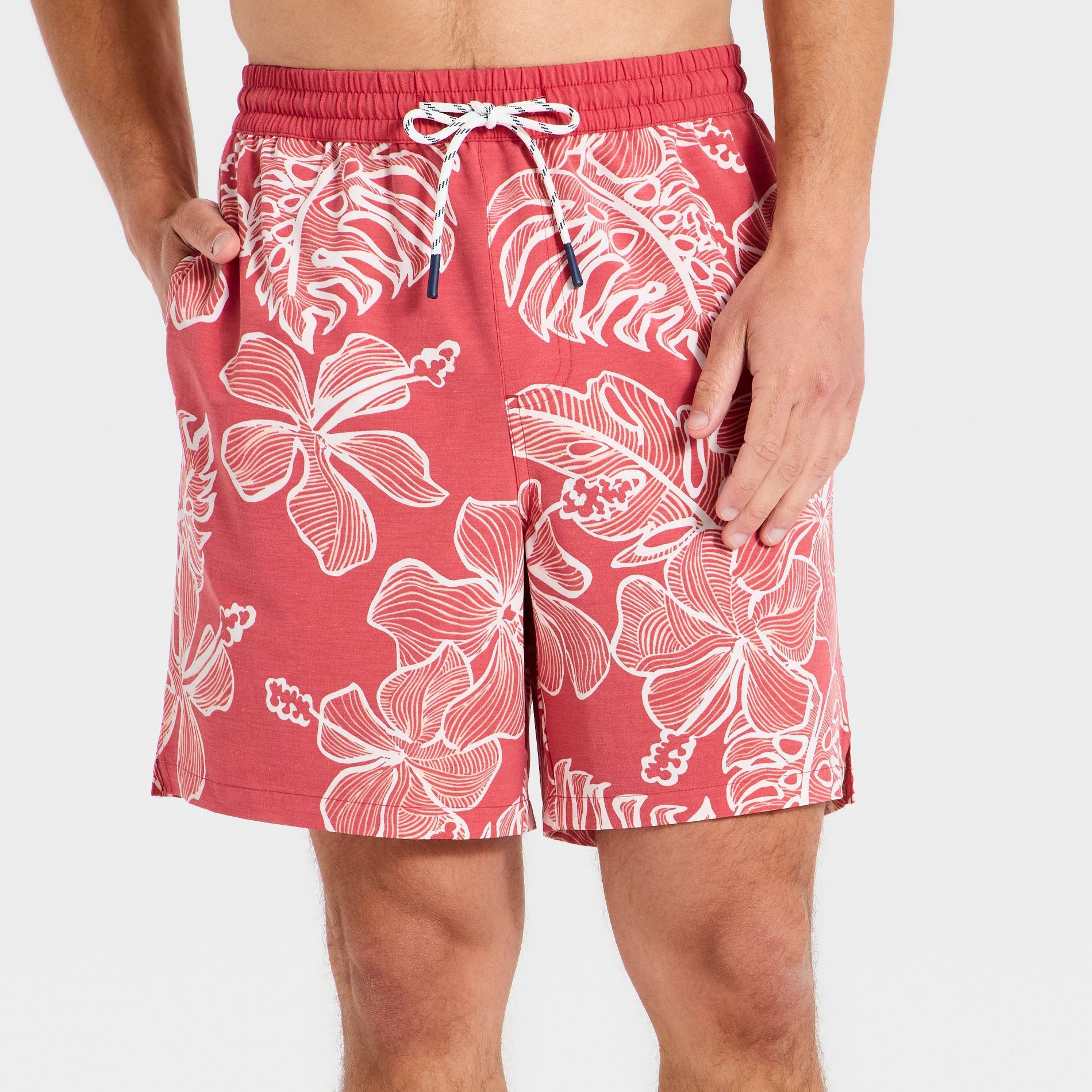 Men's 7" Swim Trunks - Goodfellow & Co™ x Reyn Spooner Red