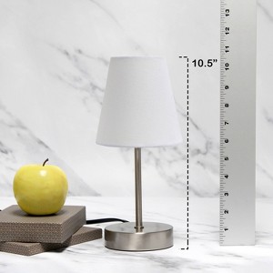 Creekwood Home 10.5" Iconic Mini Sand Nickel Table Lamp - 1 of 4