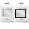 Amanti Art Mirror Makeover Bathroom Mirror Frame Border Kit- Fully Assembled Peel and Stick Frame - Mirror NOT Included - Trio  Trim - 4 of 4