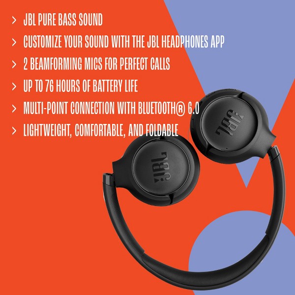 JBL Tune 530BT - Negro 4