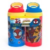 Spider-Man 16oz 2pk Plastic Atlantic Kids Water Bottle - Zak Designs - image 2 of 4