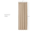 Sawyer Mill Charcoal Ticking Stripe Blackout Panel 84x40 - 3 of 4