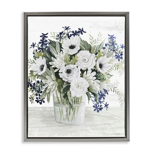 Stupell Industries Mixed White Anemone Vase, 17" x 21" - 1 of 4
