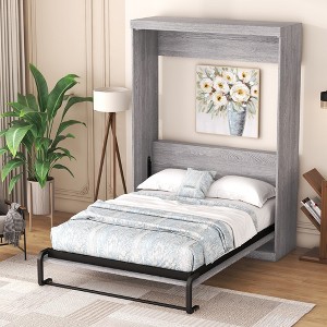 Full Size Murphy Bed with Solid Frame for Bedroom - 1 of 4