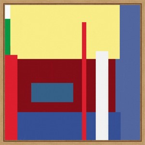 Amanti Art House in garden by Alex Caminker Canvas Wall Art Print Framed 22 x 22-in. - 1 of 4