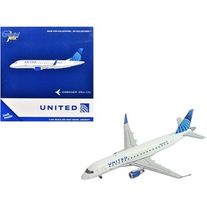 Embraer ERJ-175 Commercial Aircraft "United Express" White with Blue Tail 1/400 Diecast Model Airplane by GeminiJets - 1 of 4