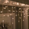 Philips Incandescent Smooth Mini Heavy Duty Christmas Icicle Light Clear Color Bulb with White Wire - 2 of 4