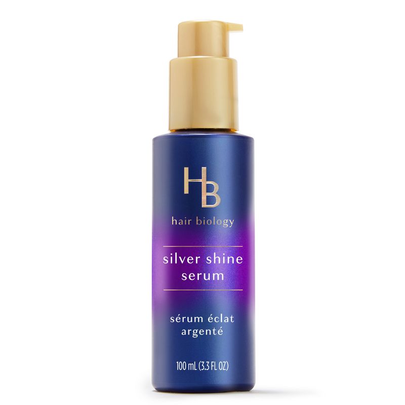 Hair Biology Biotin Silver Shine Hair Serum, Color Safe, Moisturizing and Nourishing for Coarse, Gray and Color-Treated Hair - 3.3 fl oz, 3 of 15