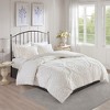 Gracie Mills Fitzpatrick 3 piece Tufted Cotton Chenille Damask Duvet Cover Set - 2 of 4