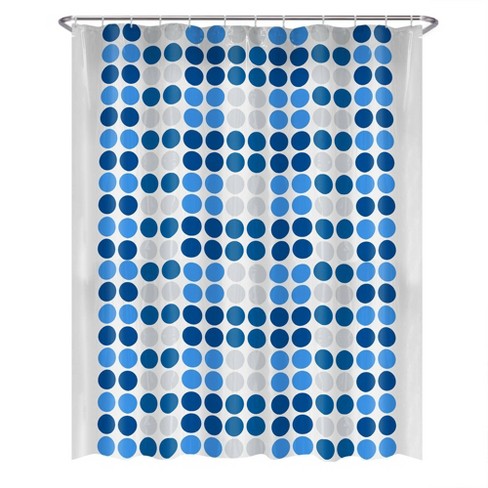 13pc Trina Dot Peva Shower Curtain And Rings Set - Zenna Home : Target